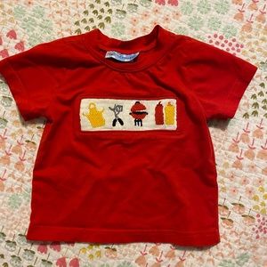 Boys smocked tee